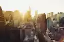 Fototapeta New York City Manhattan Skyline Zobaczyć W Słońcu.