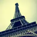 Obraz Wieża Eiffla W Paryżu, Francja Z Efektu Retro