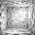 Myloview Fototapeta 3D Pokój Cube - Tło