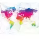 Fototapeta Kolorowy Wzór Trójkąta Mapie Świata