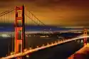 Fototapeta Scena Nocy Z Mostu Golden Gate