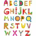 Naklejka Projekt Alphabet W Kolorowym Stylu.