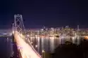 Fototapeta Panorama Di San Francisco E Bay Bridge Di Notte