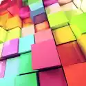 Myloview Obraz Fondo Abstracto De Cubos De Colores