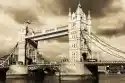 Fototapeta Archiwalne Widok Na Tower Bridge W Londynie. Sepia St