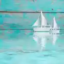 Myloview Fototapeta Zwei Segelboote Am Meer