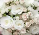Myloview Fototapeta Bukiet Ślubny Z Pinkand Białych Róż