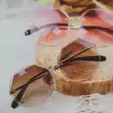 Okulary Przeciwsłoneczne Damskie Brązowe Szkła