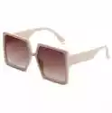 Okulary Przeciwsłoneczne Ecru Damskie Kwadratowe
