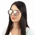 Okulary Damskie Przeciwsłoneczne Pilotki Różowe
