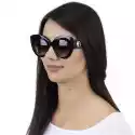 Florida Sun Okulary Przeciwsłoneczne Damskie Kocie Oko Czarne