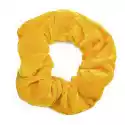 Gumka Do Włosów Scrunchies Frotka Welurowa Żółty