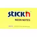 Stickn Notes Samoprzylepny Neon 12.7 X 7.6 Cm Żółty