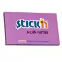 Stickn Notes Samoprzylepny Neon 12.7 X 7.6 Cm Fioletowy