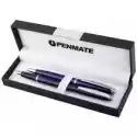 Penmate Penmate Komplet Długopis + Pióro Wieczne Virtuo Niebieski 
