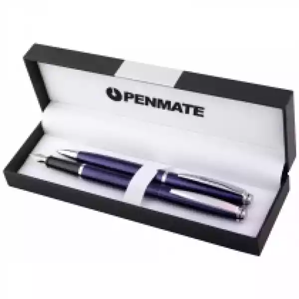 Penmate Komplet Długopis + Pióro Wieczne Virtuo Niebieski 