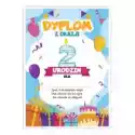 Learnhow Dyplom A5 Urodzinowy - Drugie Urodziny 5Szt 