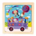  Drewniane Puzzle - Autobus 3+ Apli Kids