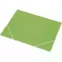 Panta Plast Teczka A4 Focus Z Gumką Transparentna Zielona