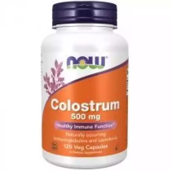 Now Foods Colostrum 500 Mg Suplement Diety 120 Kaps.