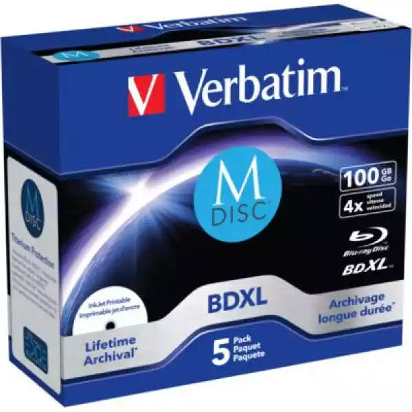 Płyta Verbatim M-Disc Bd-R Printable (5 Jewel Case)