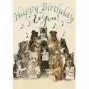 Madame Treacle Madame Treacle Karnet B6 Z Kopertą Urodziny Śpiewające Psy I Kot