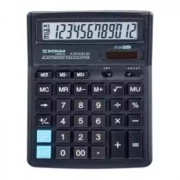 Donau Kalkulator Biurowy 12-Cyfrowy Wyświetlacz 19.9 X 15.3 X 3.