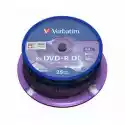 Verbatim Płyta Verbatim Dvd-R Double Layer Cake 25