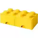 Pojemnik Na Lego Z Szufladkami Brick 8 Żółty 40061732