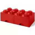 Lego Pojemnik Na Lego Z Szufladkami Brick 8 Czerwony 40061730