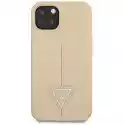 Etui Guess Saffiano Triangle Logo Do Apple Iphone 13 Beżowy