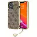 Guess Etui Guess 4G Charms Collection Do Apple Iphone 13 Pro Brązowy