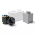 Zestaw Pojemników Na Lego Klocek Multi-Pack 3W1 Wielokolorowy 40