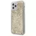 Guess Etui Guess 4G Liquid Glitter Do Apple Iphone 12/12 Pro Złoty