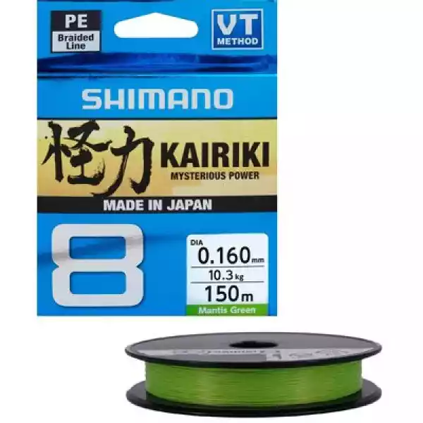 Plecionka Shimano Kairiki 8 0.16 Mm / 150 M Zielony