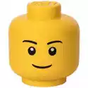 Lego Pojemnik Na Lego Duża Głowa Chłopiec Żółty 40321724