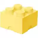 Pojemnik Na Lego Klocek Brick 4 Jasnożółty 40031741