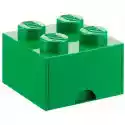 Pojemnik Na Lego Z Szufladką Brick 4 Zielony 40051734