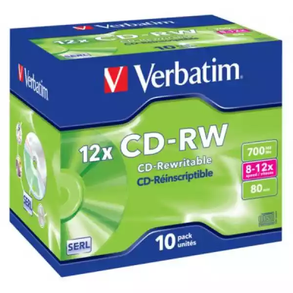 Płyta Verbatim Cd-Rw Jewel Case 10
