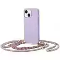 Etui Tech-Protect Icon Chain Do Apple Iphone 14 Plus Fioletowy