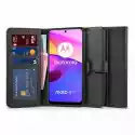Etui Tech-Protect Wallet Do Motorola Moto E20/e30/e40 Czarny