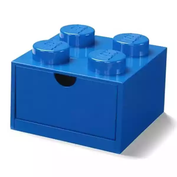 Pojemnik Na Lego Z Szufladką Brick 4 Niebieski 40201731