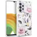 Etui Tech-Protect Floral Do Samsung Galaxy A33 5G Biały