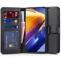 Etui Tech-Protect Wallet Do Xiaomi Poco F4 5G Czarny
