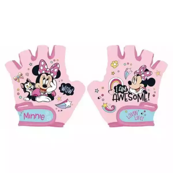 Rękawiczki Rowerowe Disney Myszka Minnie (Rozmiar S)