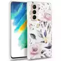 Tech-Protect Etui Tech-Protect Floral Do Samsung Galaxy S21 Fe Biały