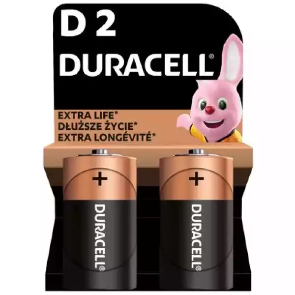 Baterie D Lr20 Duracell Extra Life (2 Szt.)