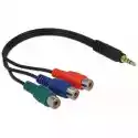 Kabel Minijack 3.5 Mm - 3X Rca Delock 0.24 M