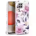 Etui Tech-Protect Floral Do Samsung Galaxy A42 5G Biały
