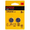 Kodak Baterie Cr2016 Kodak Max Lithium (2 Szt.)